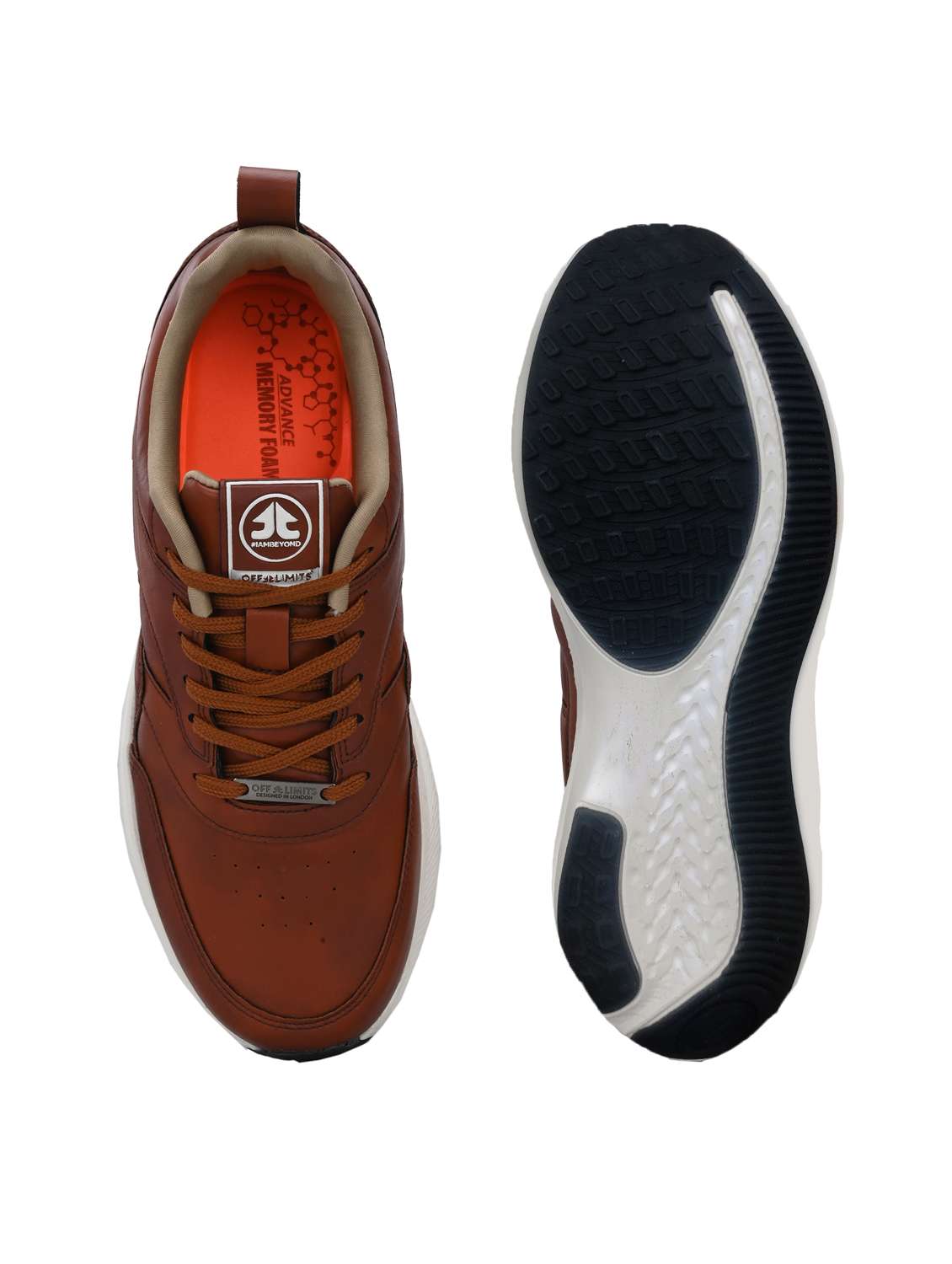 men solid lace up sport shoe - 22020630 -  Standard Image - 4