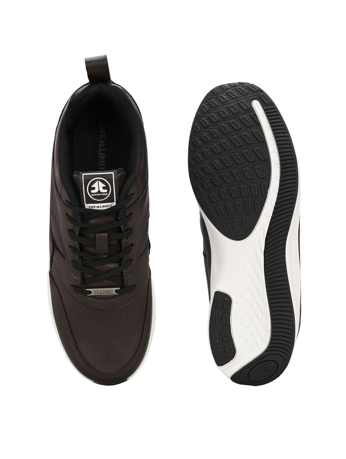 men brown solid sport shoe - 22020638 -  Standard Image - 4