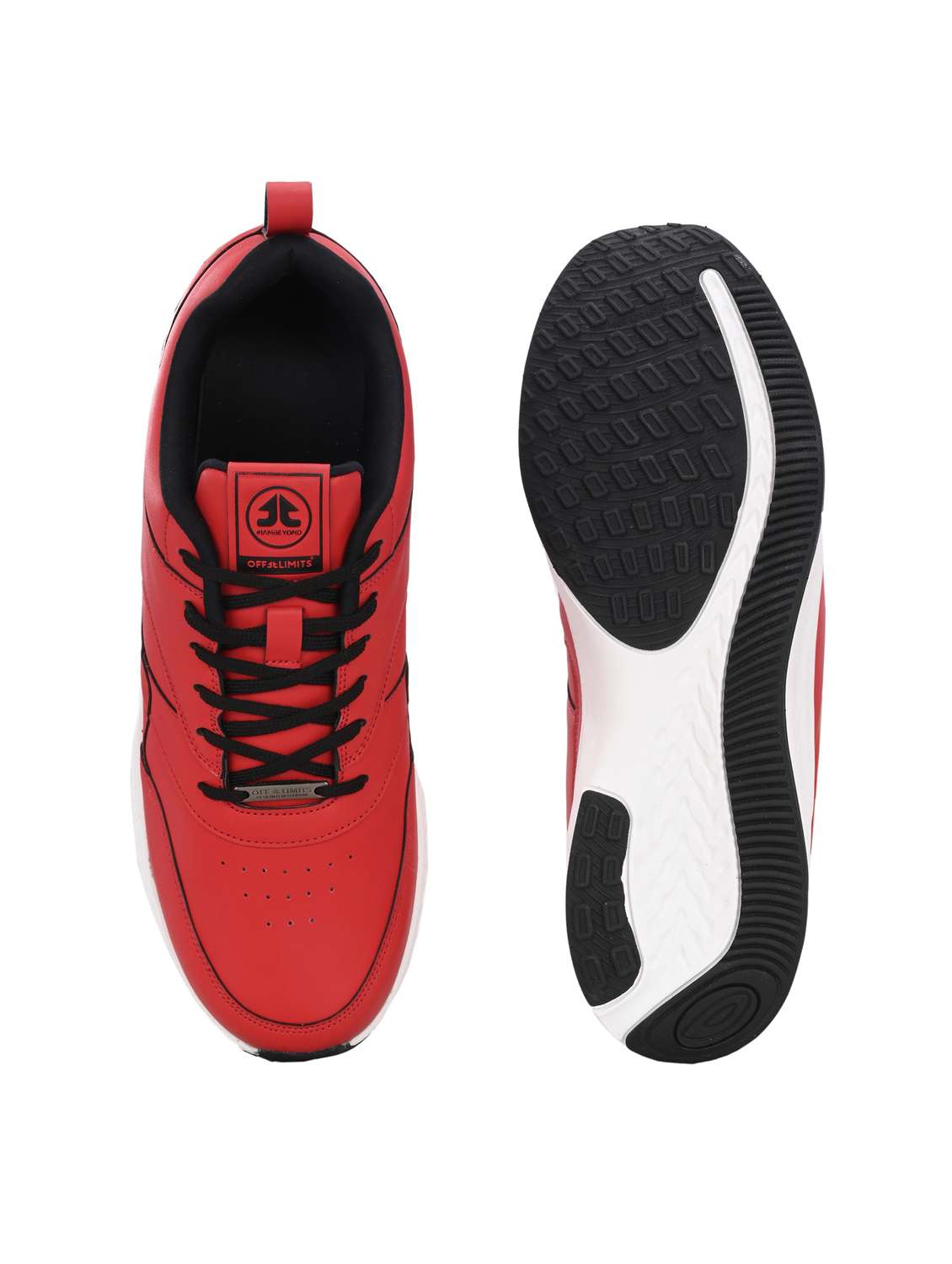 men red solid sport shoe - 22020639 -  Standard Image - 4