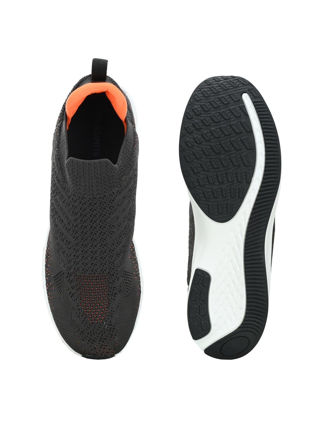 men solid grey slip on sport shoe - 22020647 - Standard Image - 4