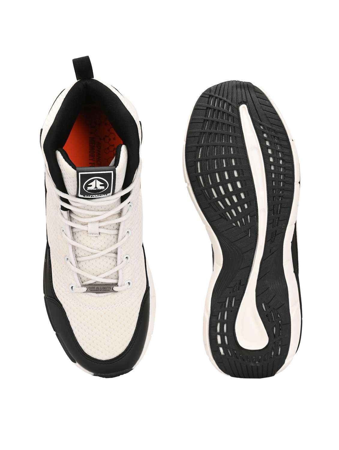 men solid off white sport shoe - 22020648 -  Standard Image - 4