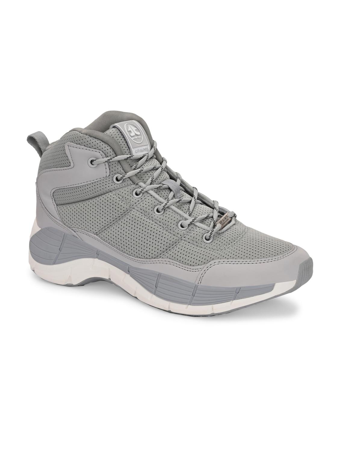 men solid grey sport shoe - 22020650 - Standard Image - 1