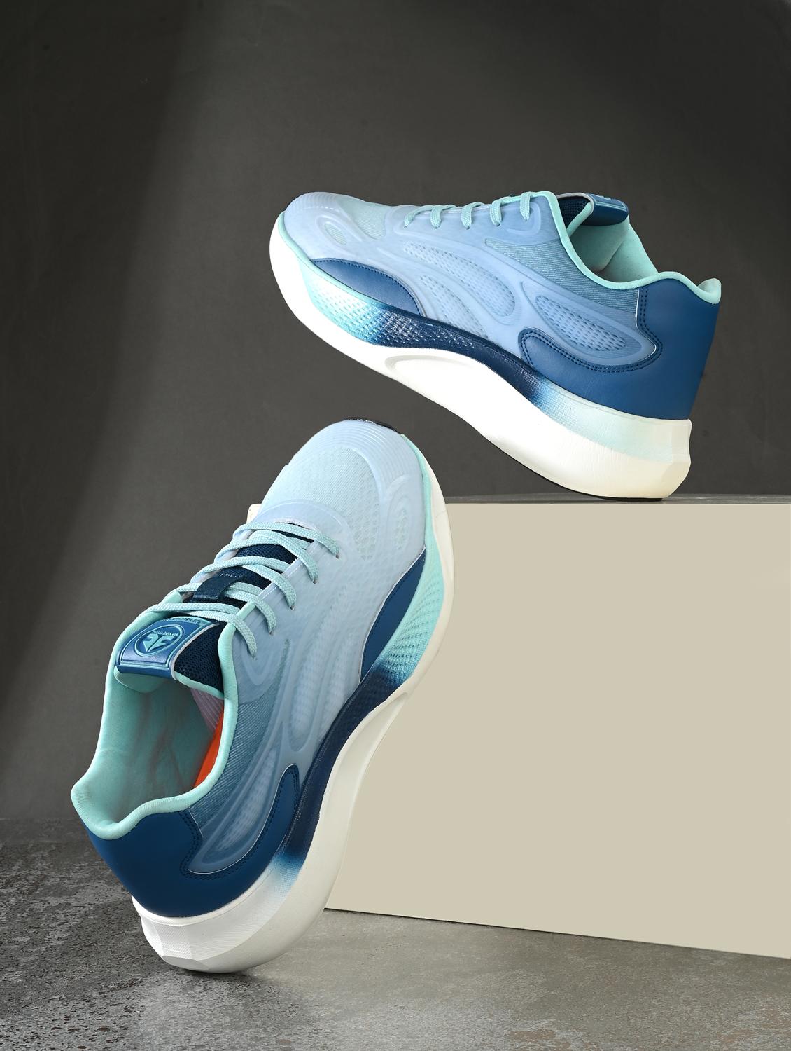 men solid lace up blue sport shoe - 22020659 -  Zoom Image - 0