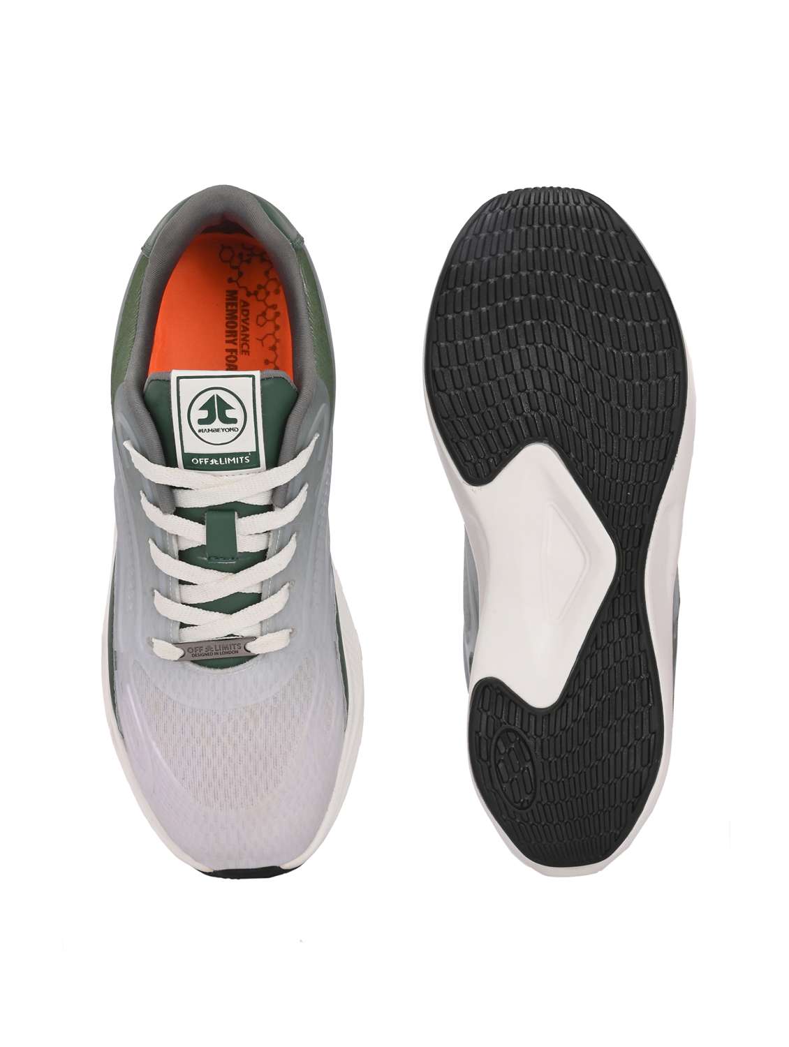 men solid lace up green sport shoe - 22020660 -  Standard Image - 4