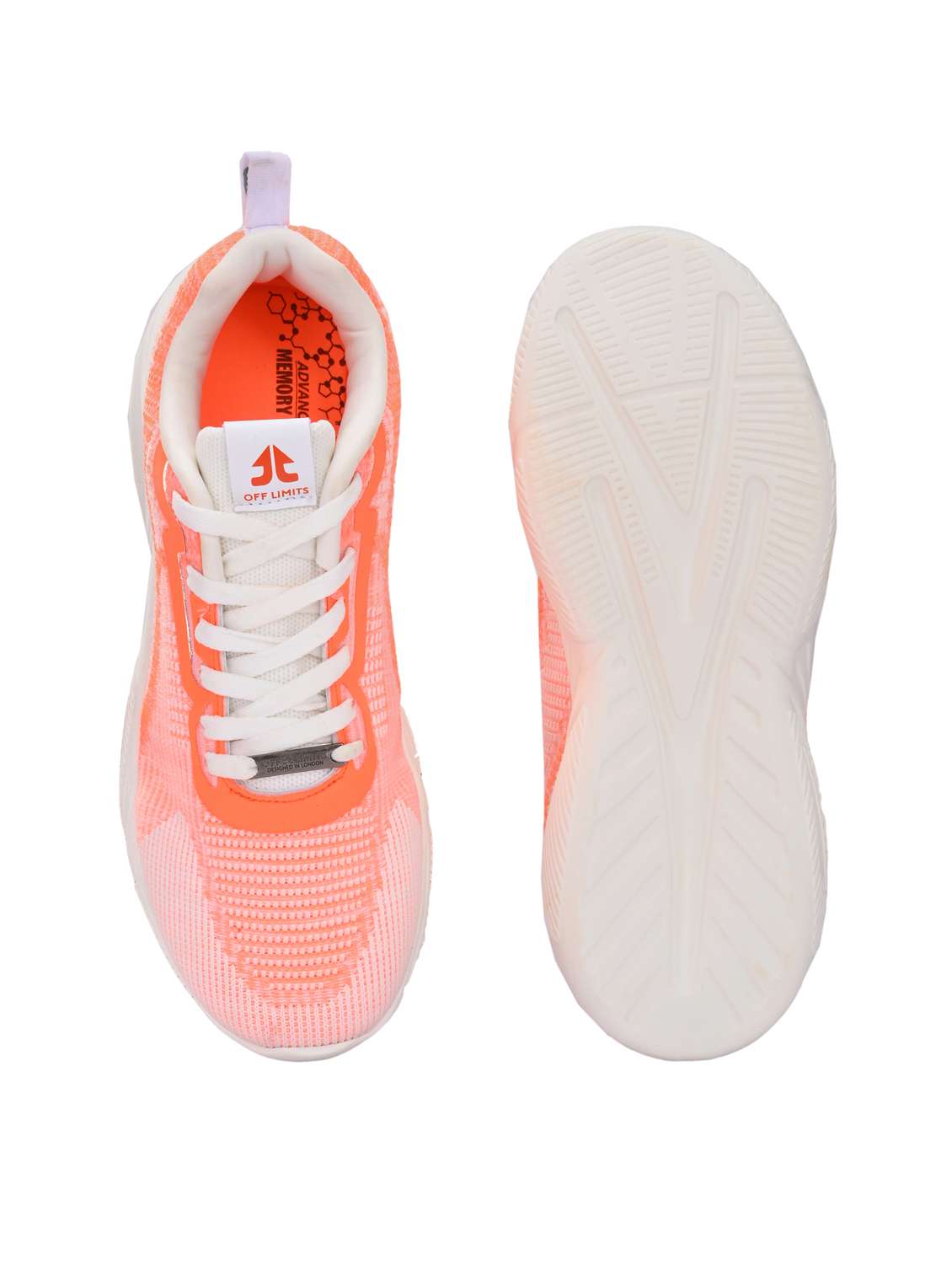 men solid peach lace up sport shoe - 22020662 -  Standard Image - 4