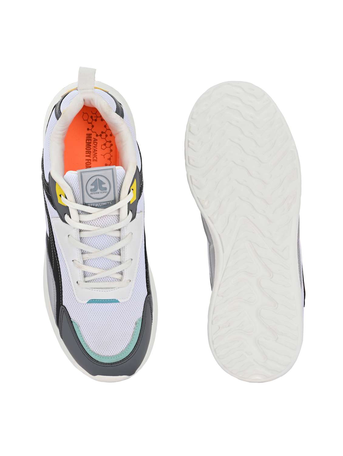 men lace up white sport shoe - 22020665 -  Standard Image - 4