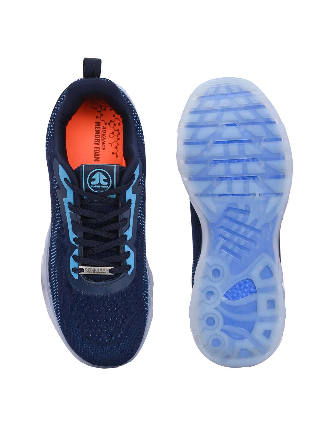 men solid navy blue sport shoe - 22020668 -  Standard Image - 4