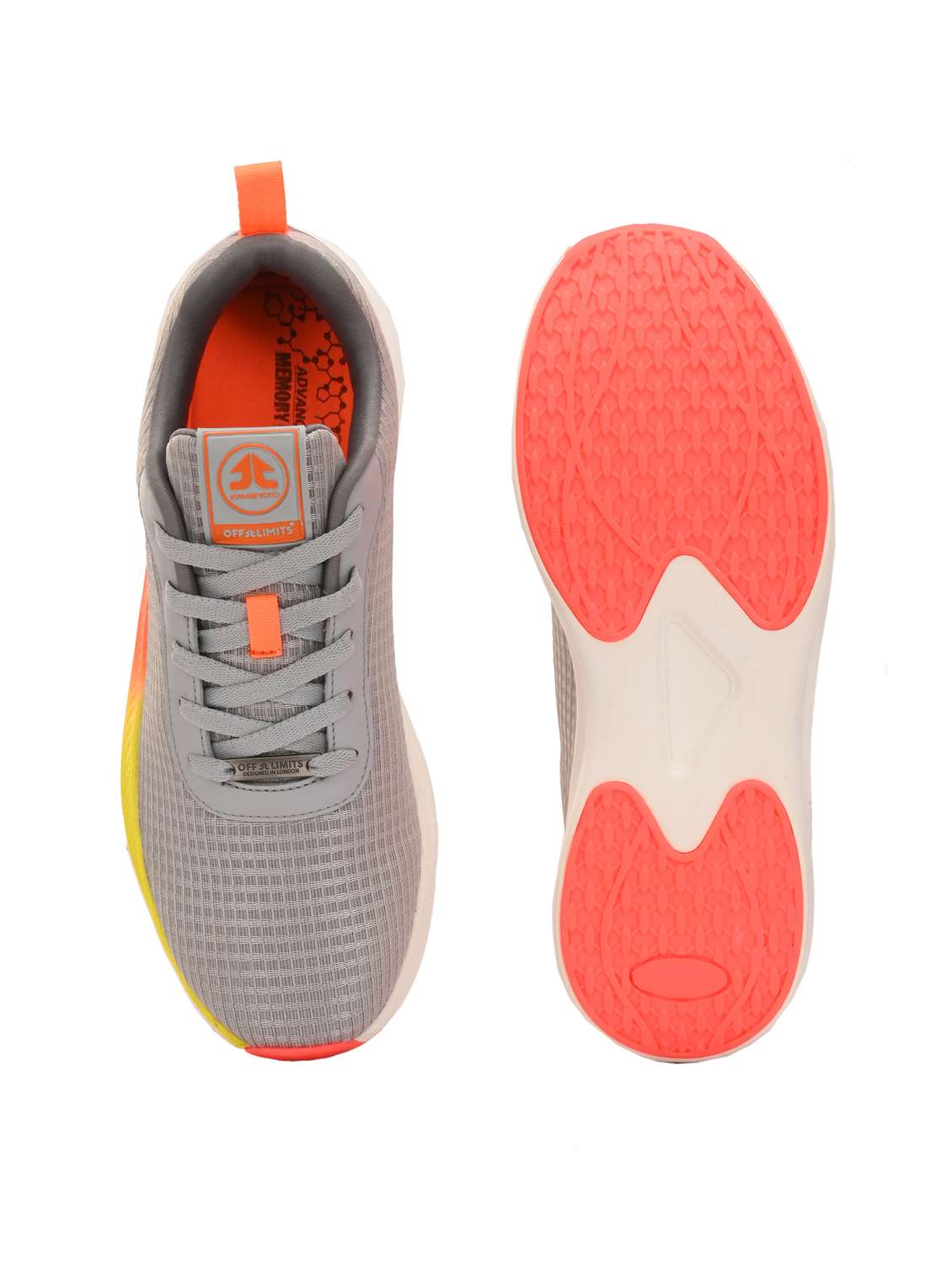 men solid grey sport shoe - 22020671 -  Standard Image - 4