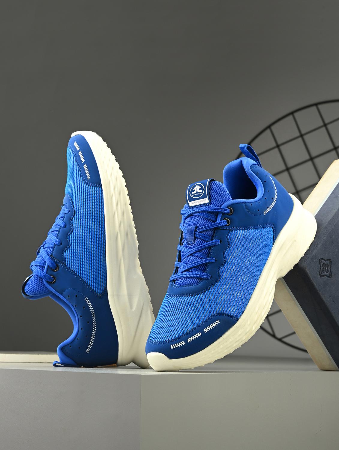 men solid lace up blue sport shoe - 22020679 -  Zoom Image - 0