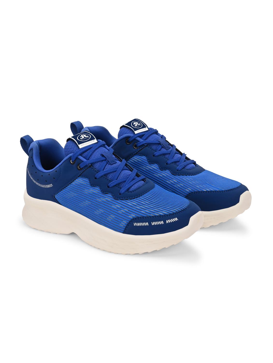 men solid lace up blue sport shoe - 22020679 -  Standard Image - 1