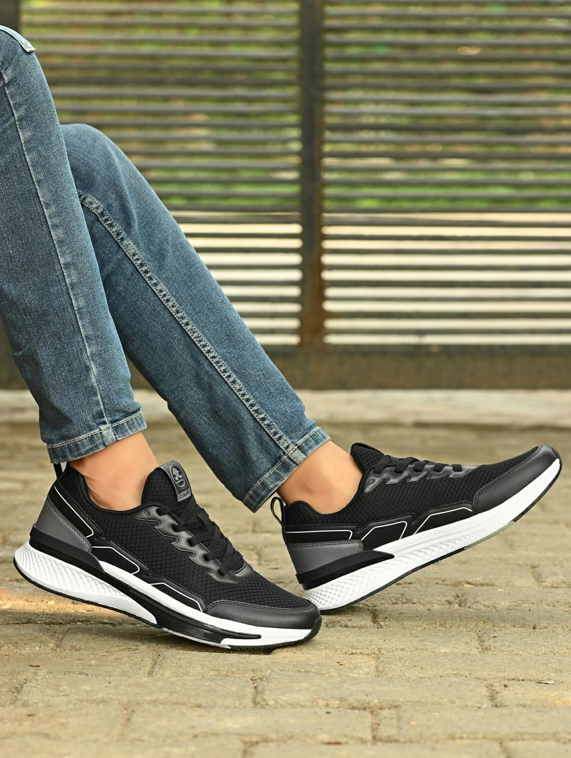 men black lace up sport shoe - 22020688 - Standard Image - 1