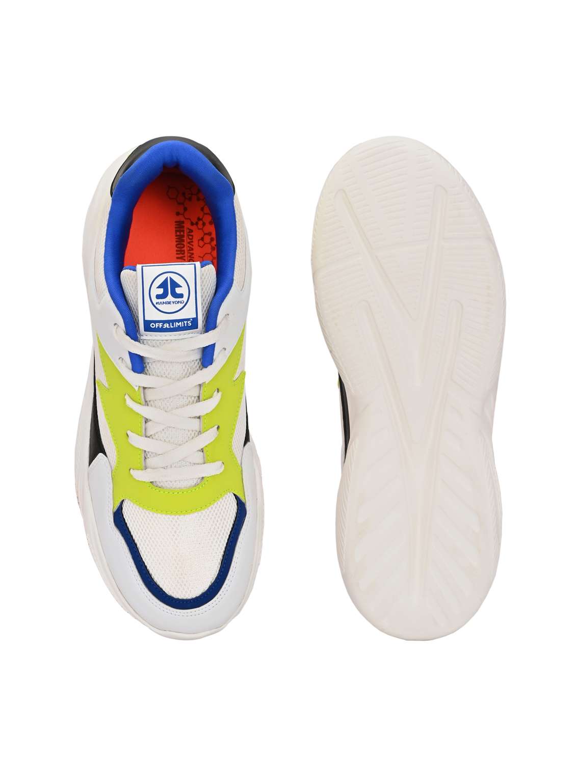 off white mesh sport shoes - 22020692 -  Standard Image - 4
