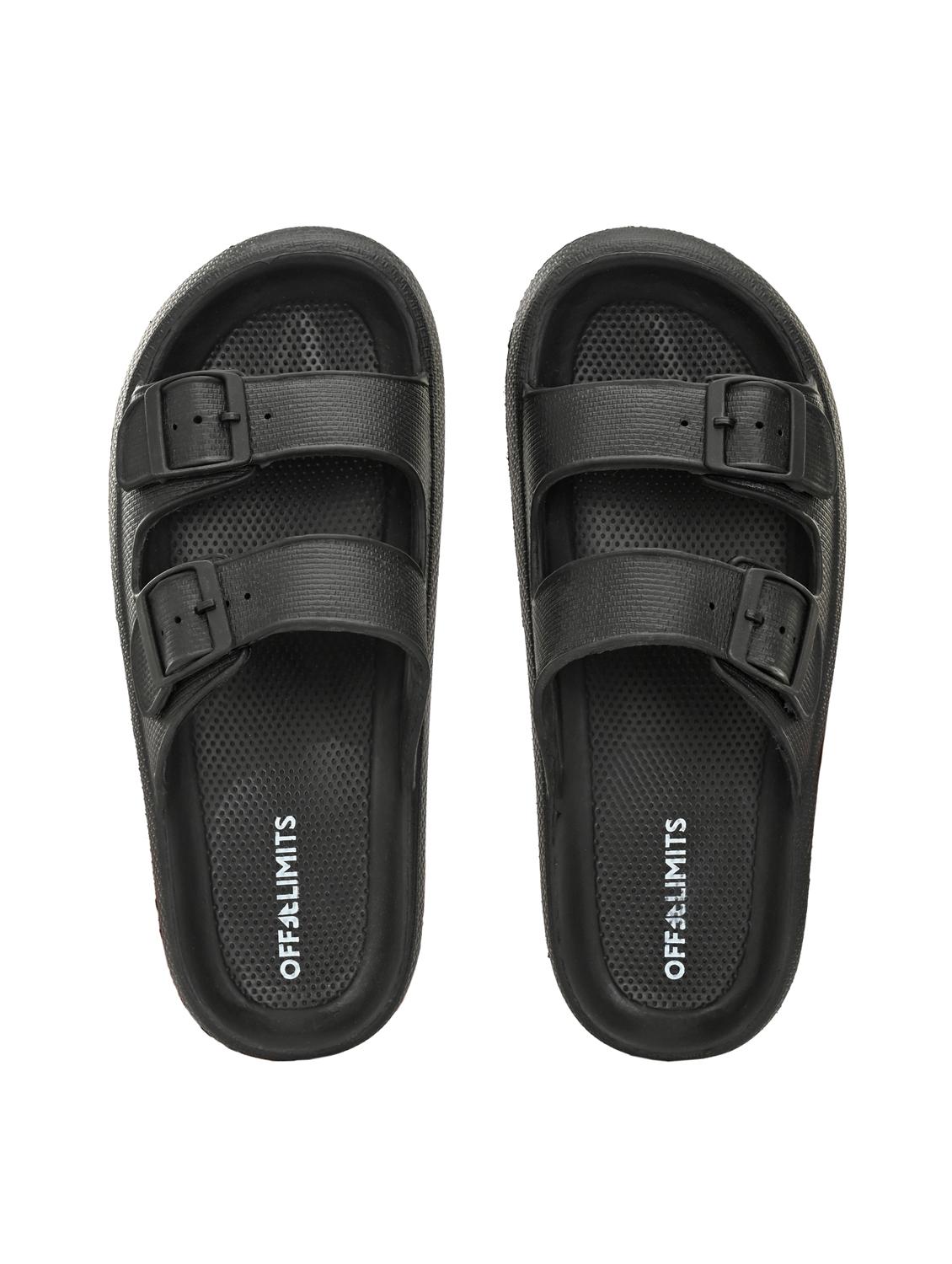 men black slip on slider - 22020706 - Standard Image - 4