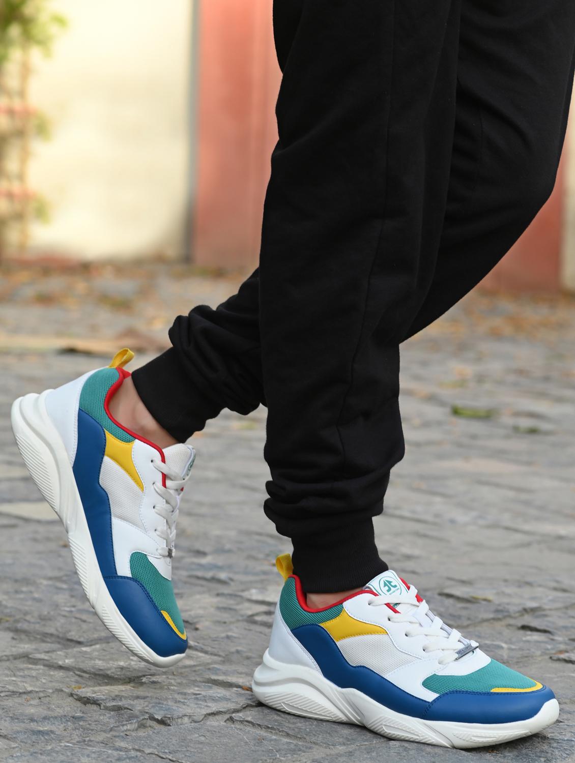 men color block lace up sneaker - 22020709 -  Standard Image - 1