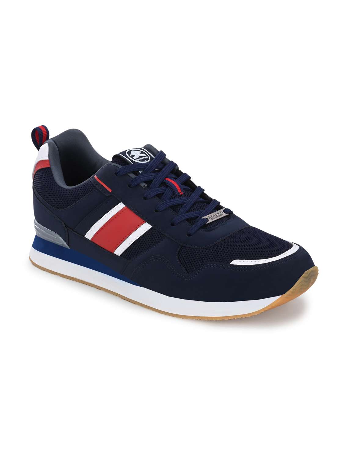 men navy blue lace up sport shoe - 22020710 -  Standard Image - 1