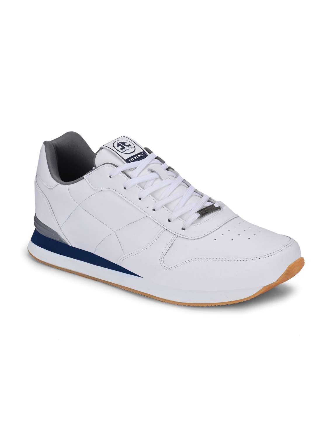 men white lace up sneaker - 22020715 -  Standard Image - 1