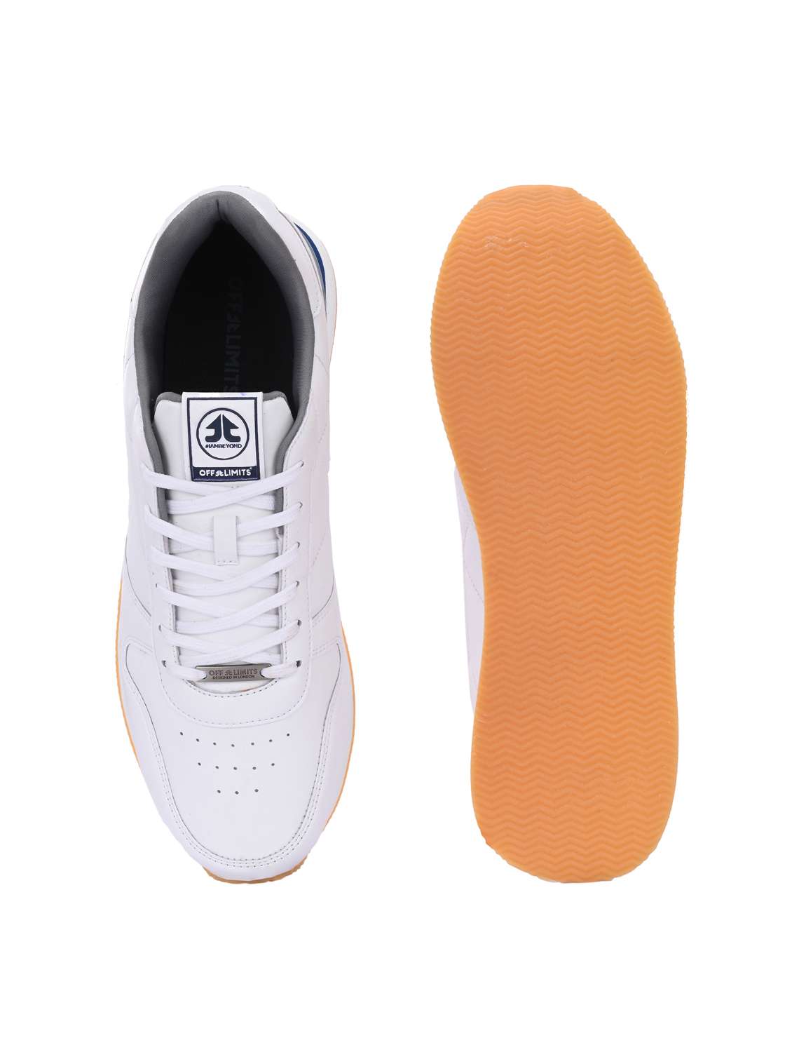 men white lace up sneaker - 22020715 -  Standard Image - 4
