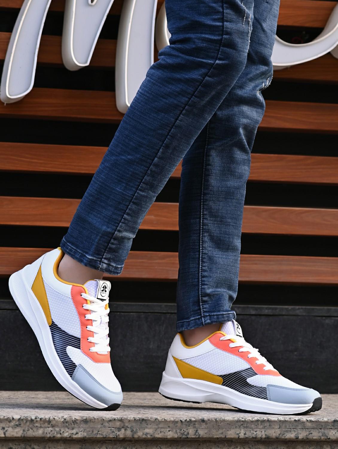 men color block lace up sneaker - 22020719 -  Standard Image - 1