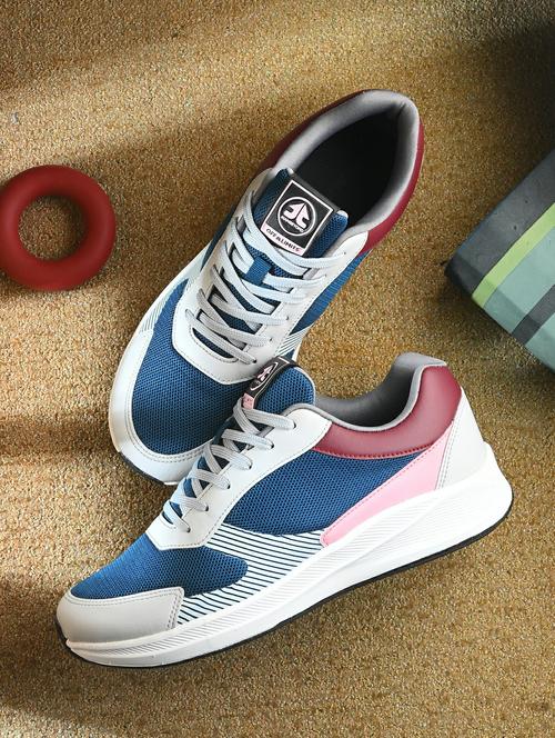 men color block lace up sneaker - 22020724 -  Standard Image - 0