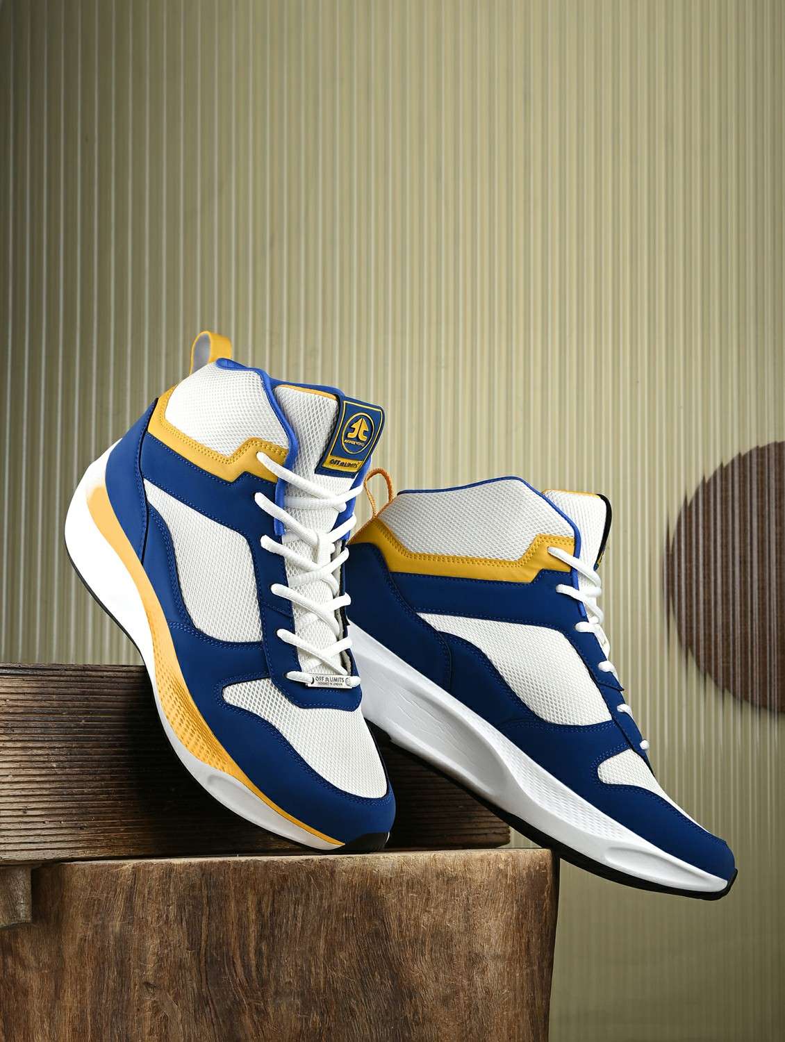 men color block lace up sport shoe