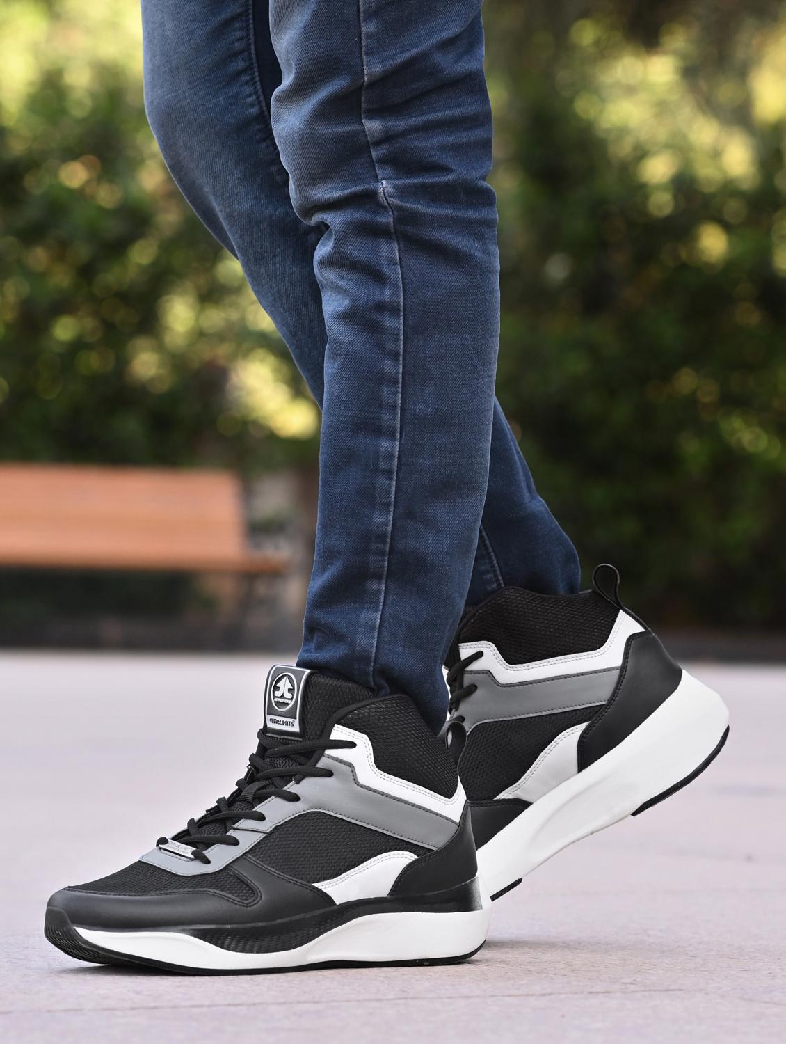 men black lace up sport shoe - 22020735 - Standard Image - 1