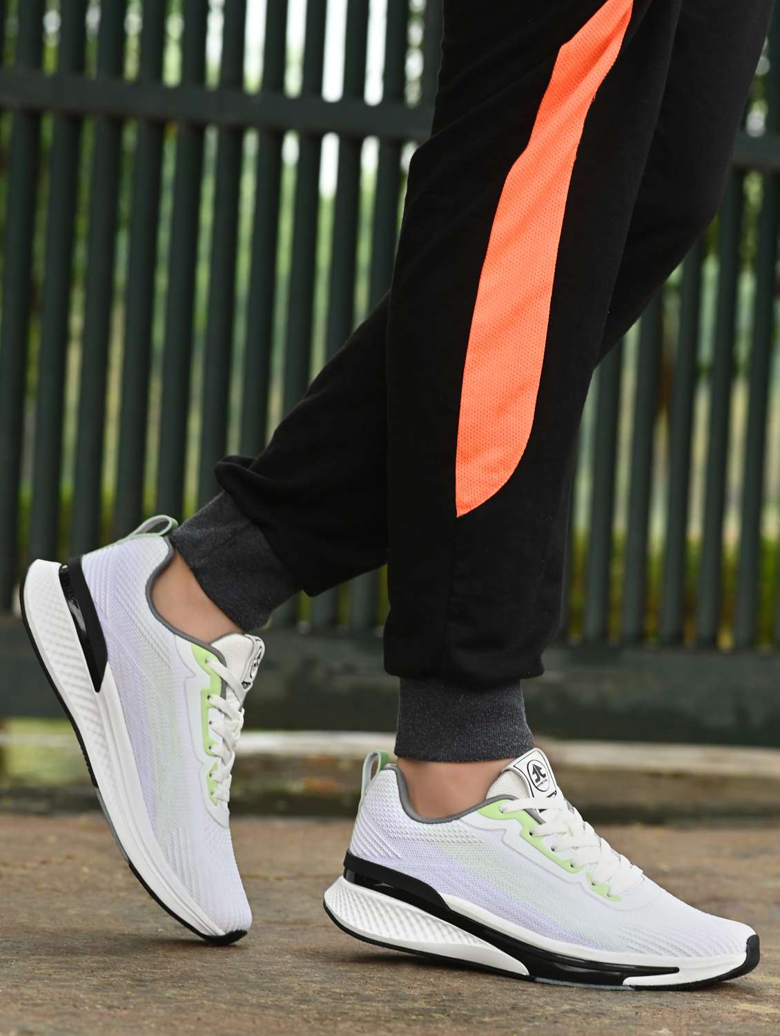 men white lace up sport shoe - 22020736 -  Standard Image - 1