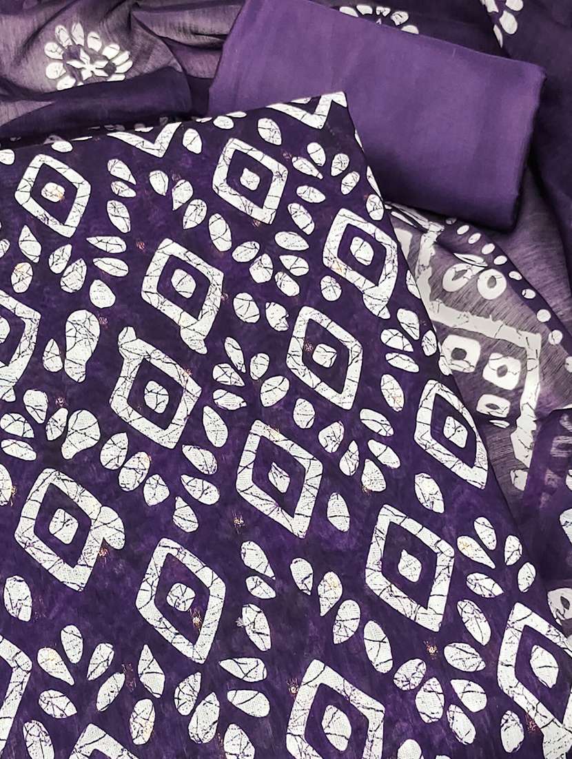 women printed unstitched suit set - 22021466 -  Standard Image - 1