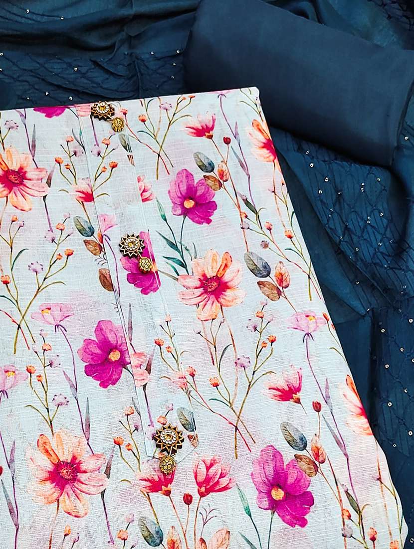 women floral printed unstitched suit set - 22021500 -  Standard Image - 1