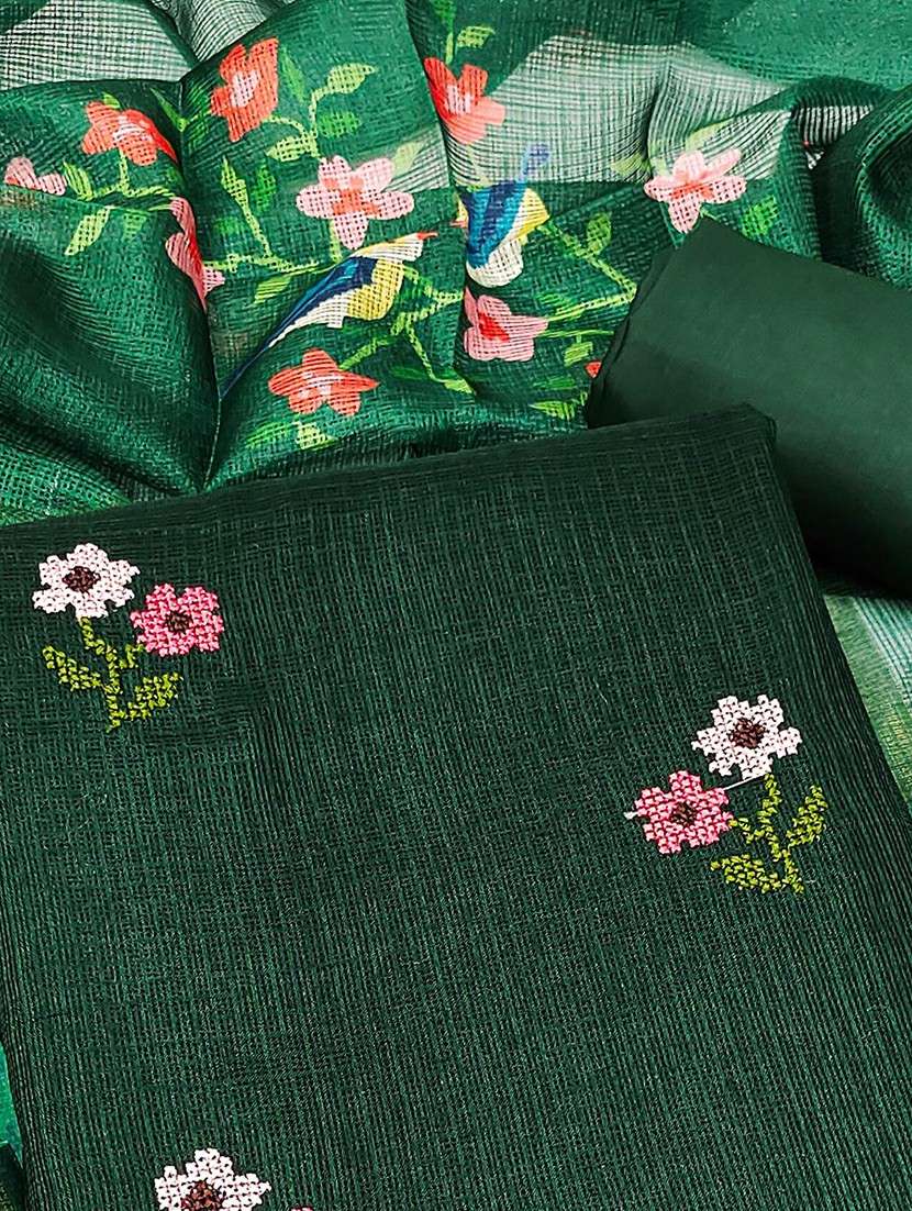 women floral embroidered unstitched suit set - 22021552 -  Standard Image - 1