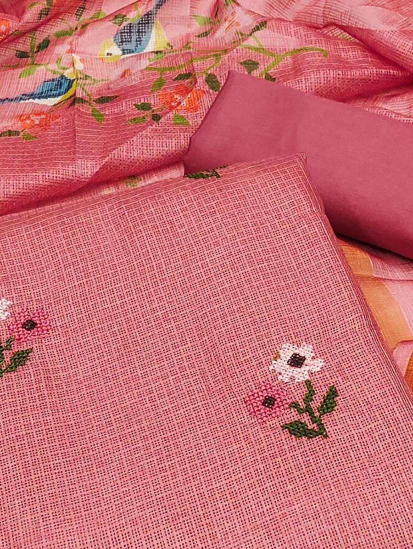 women floral embroidered unstitched suit set - 22021553 -  Standard Image - 1