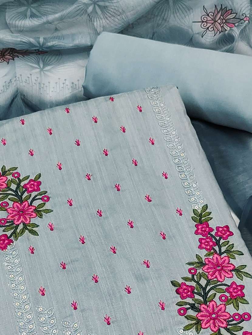 women floral embroidered unstitched suit set - 22021558 - Standard Image - 1
