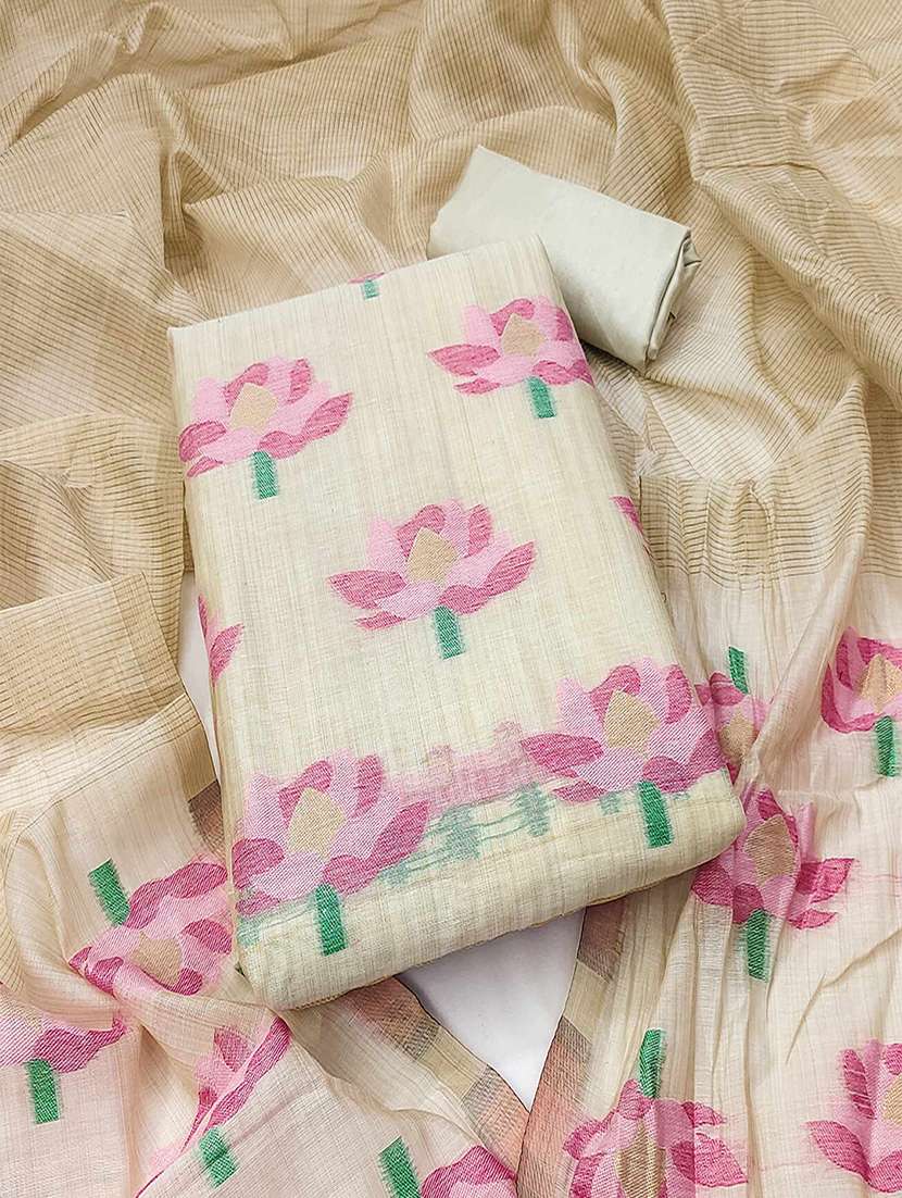 women floral embroidered unstitched suit set