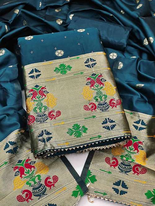 Women Self Design Unstitched Suit Set