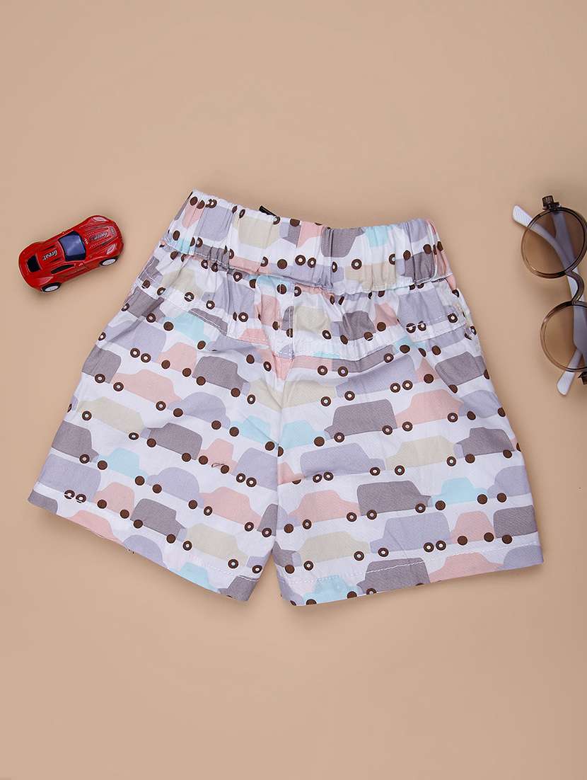 boys printed mid rise shorts - 22022063 -  Standard Image - 1