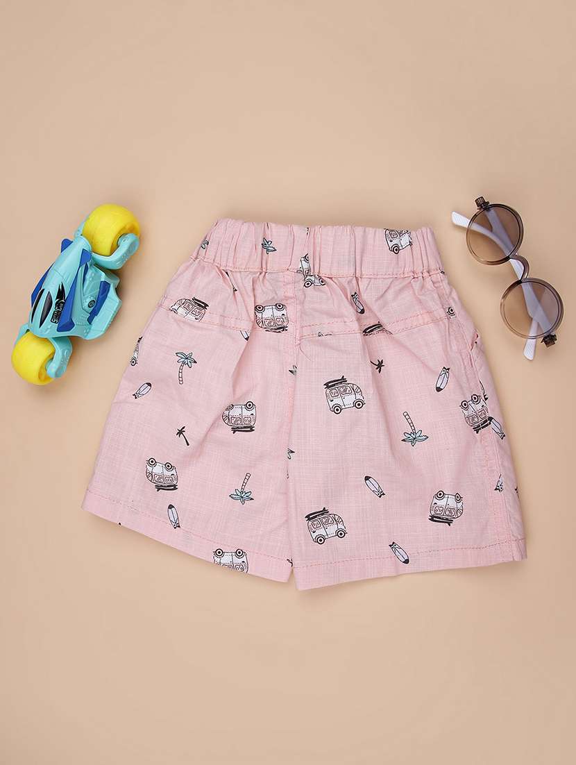 boys printed mid rise shorts - 22022072 -  Standard Image - 1