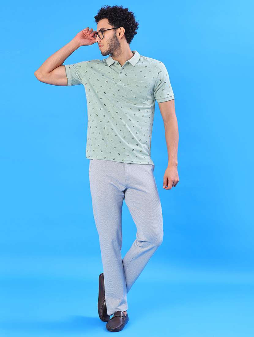 men printed short sleeve regular fit polo t-shirt - 22022118 -  Standard Image - 4