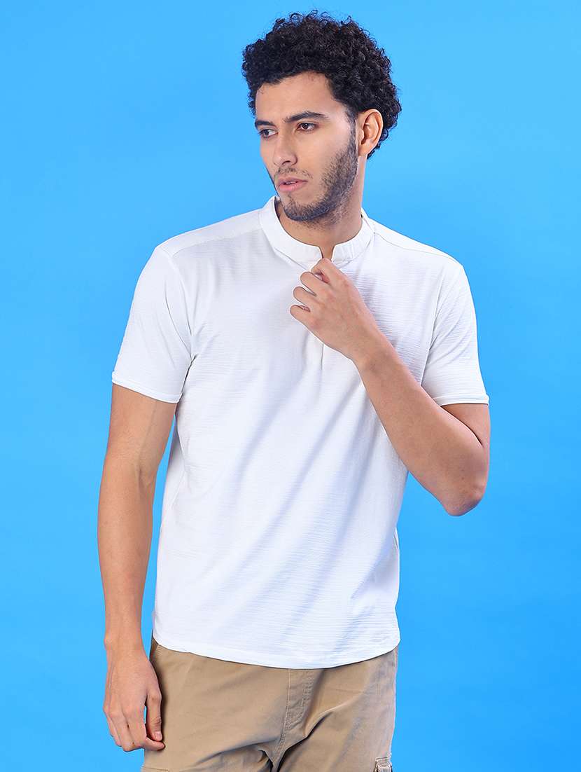men solid short sleeve regular fit t-shirt - 22022226 -  Standard Image - 1