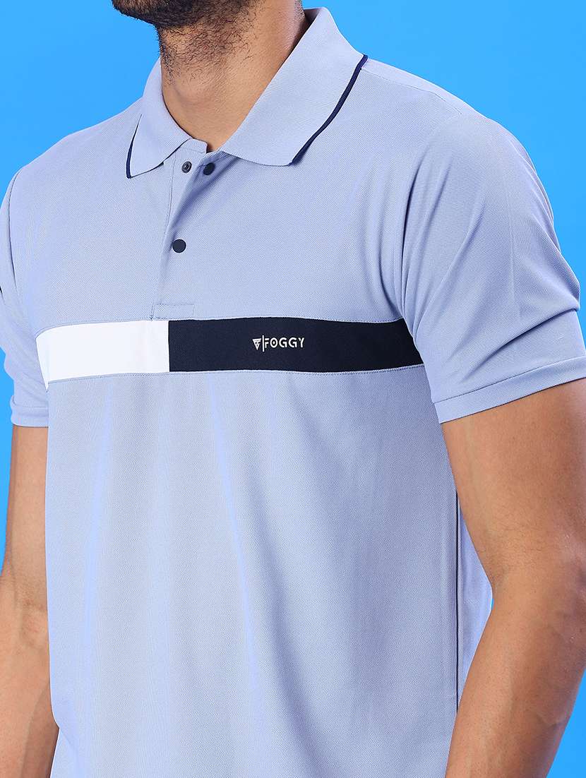 men striped short sleeve regular fit polo t-shirt - 22022262 -  Standard Image - 4