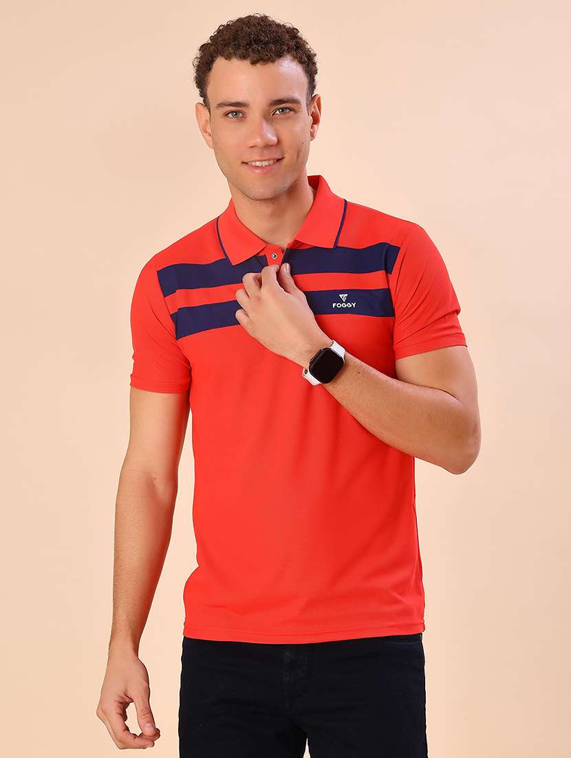 men striped short sleeve regular fit t-shirt - 22022279 -  Standard Image - 1