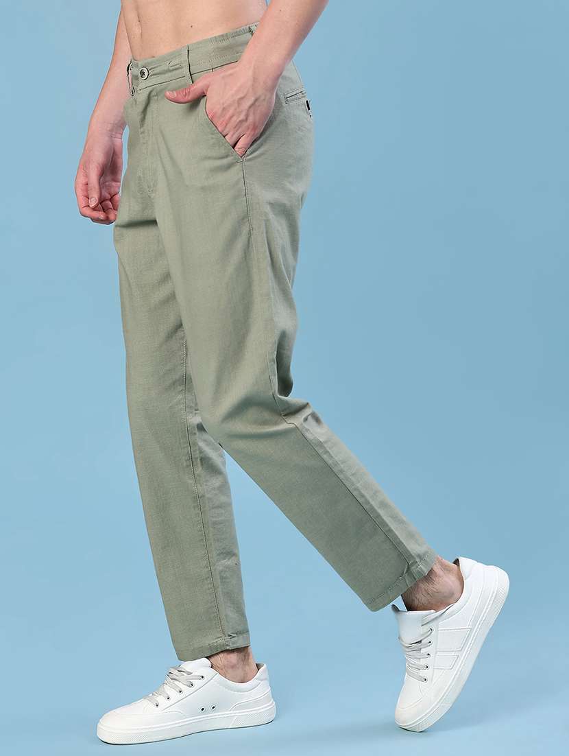 men sold mid rise casual chino - 22022334 -  Standard Image - 1