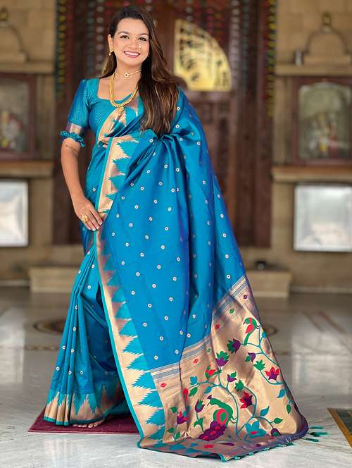 women self design paithani saree with blouse - 22022398 -  Standard Image - 0