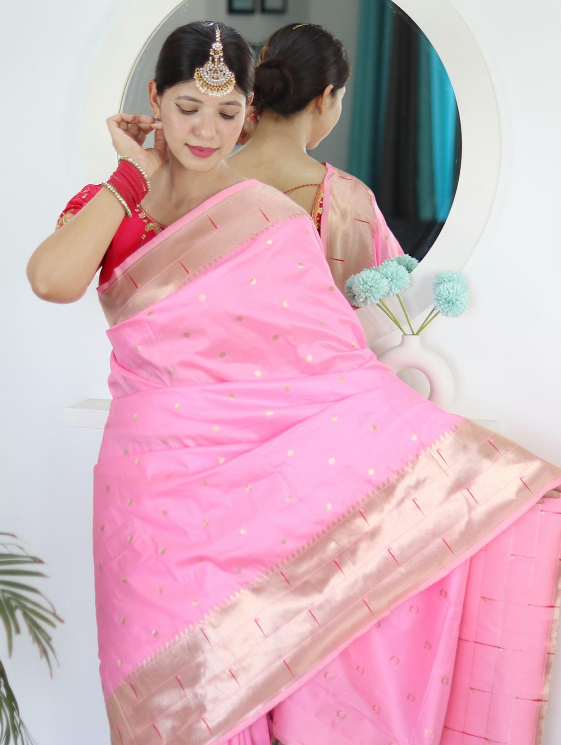 women self design paithani saree with blouse - 22022413 - Standard Image - 1