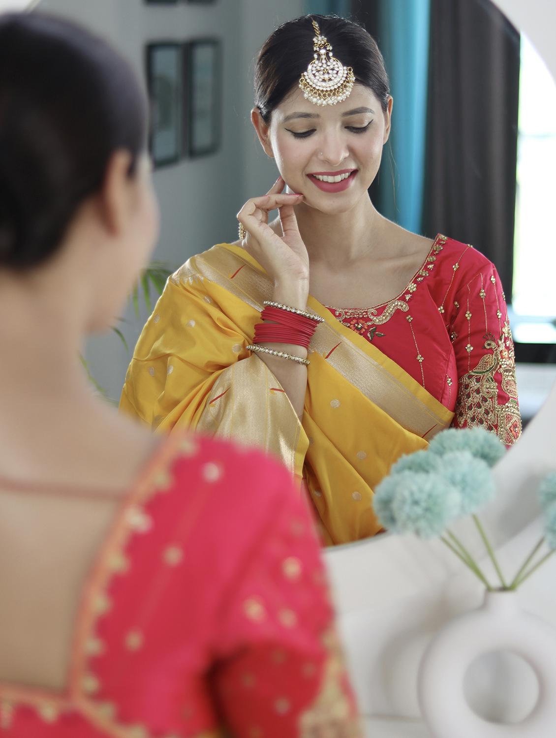 women self design paithani saree with blouse - 22022419 - Standard Image - 4