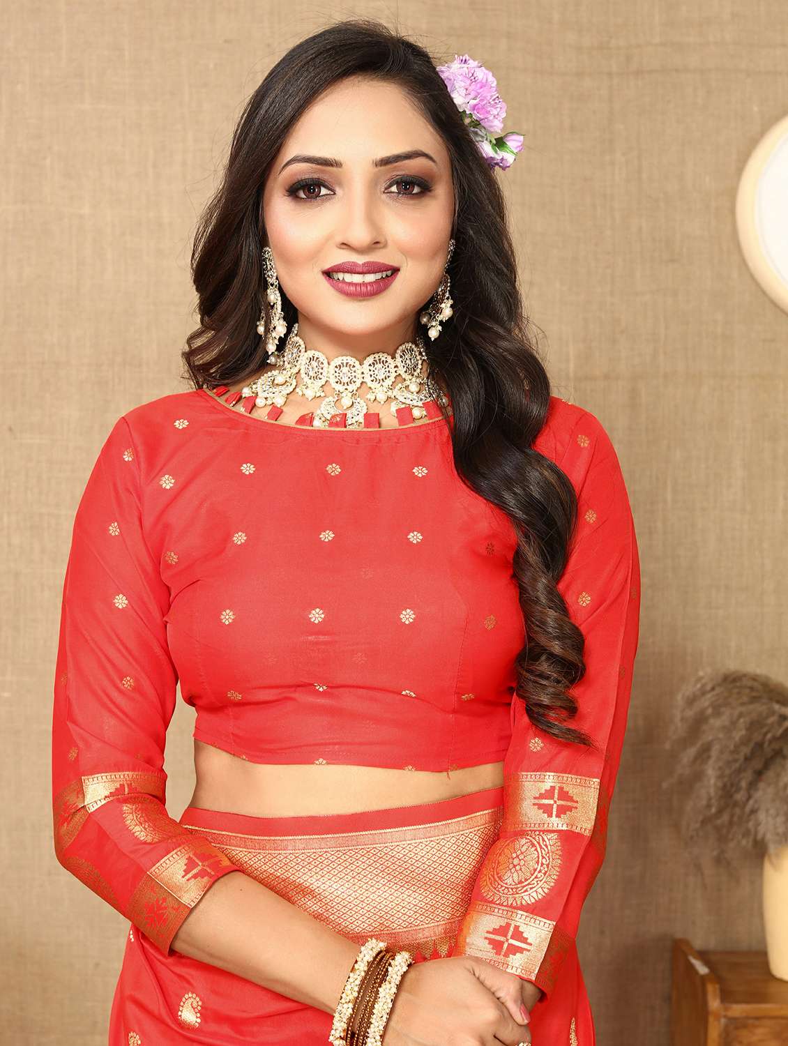 women self design paithani saree with blouse - 22022425 -  Standard Image - 4