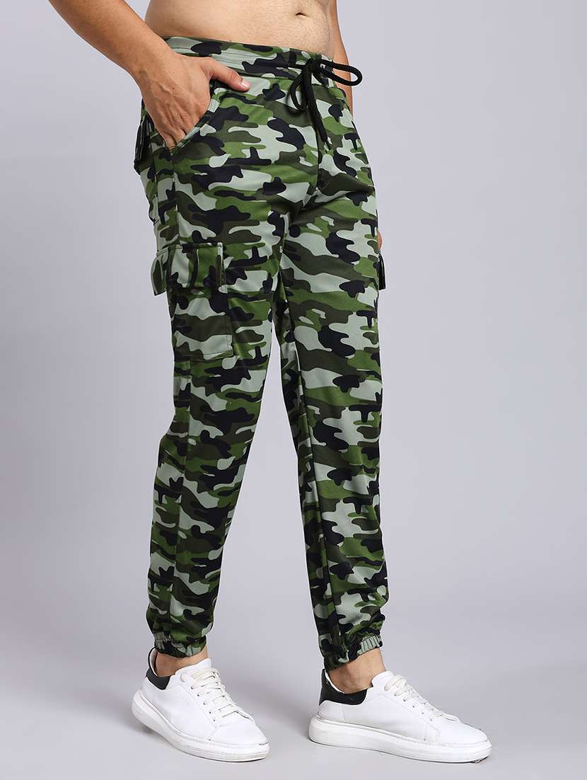 men camouflage print mid rise cargo jogger - 22022481 -  Standard Image - 1