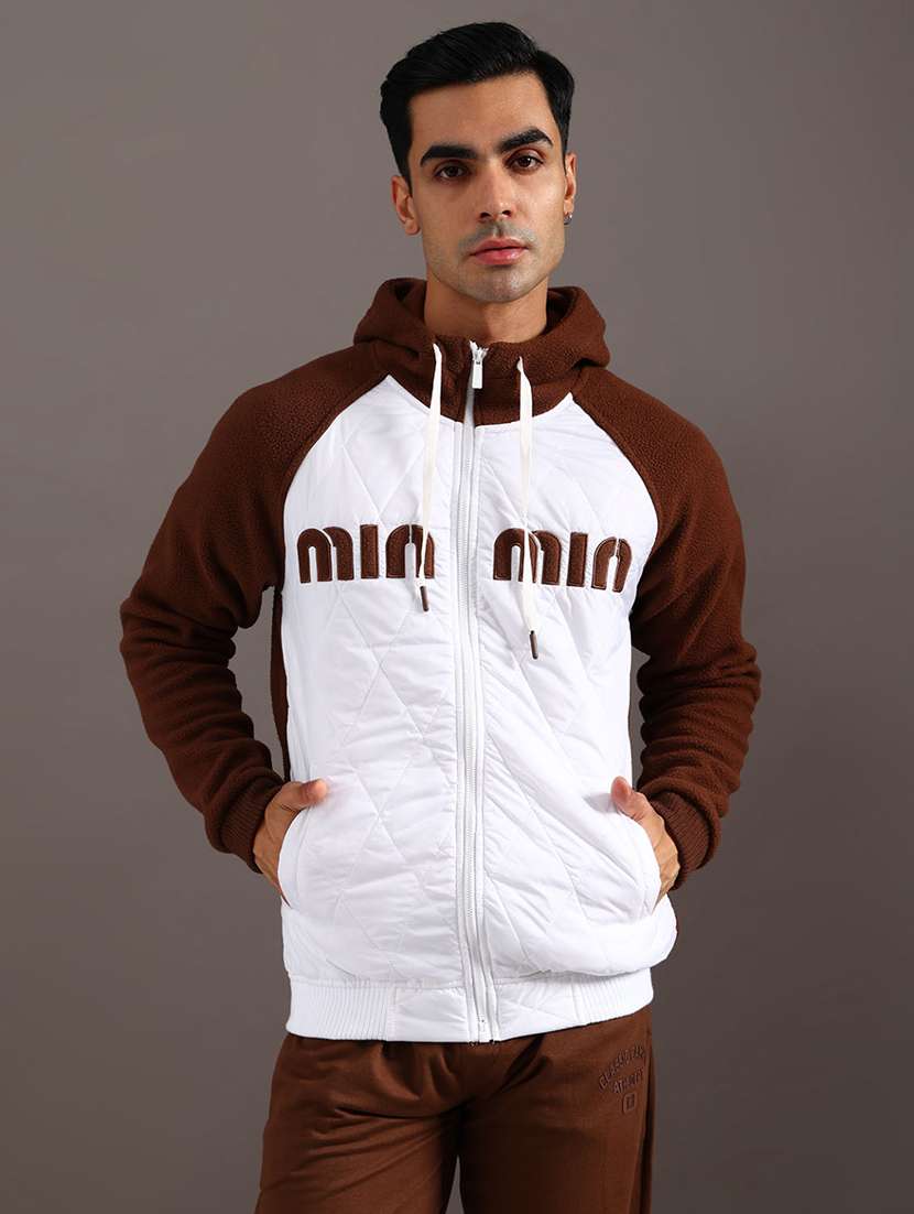men color blocked long sleeve hooded sweatshirt - 22022570 -  Standard Image - 1