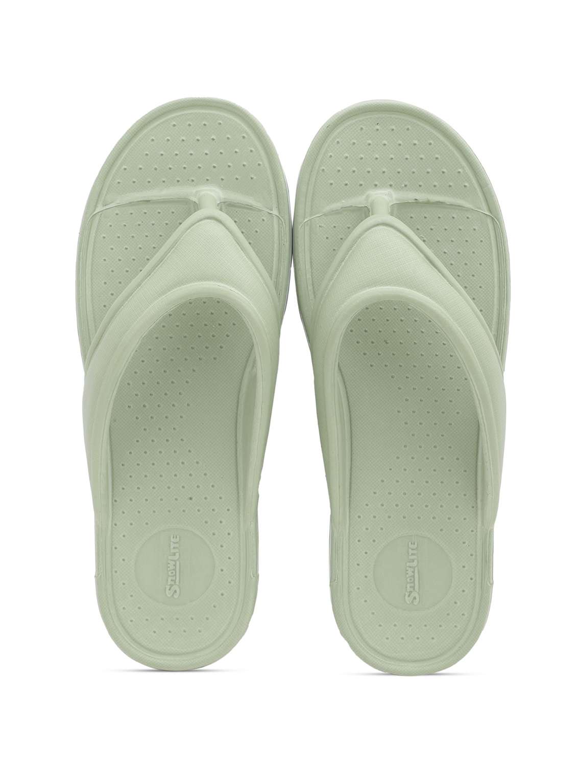 women green slides flip flop - 22023426 -  Standard Image - 4