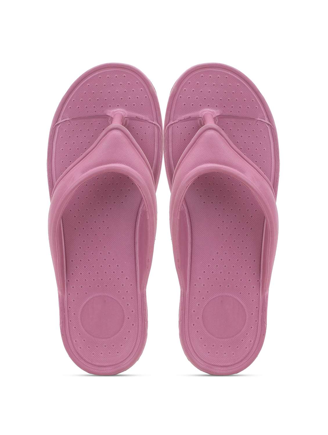 women solid peach slip on flip flop - 22023428 -  Standard Image - 4