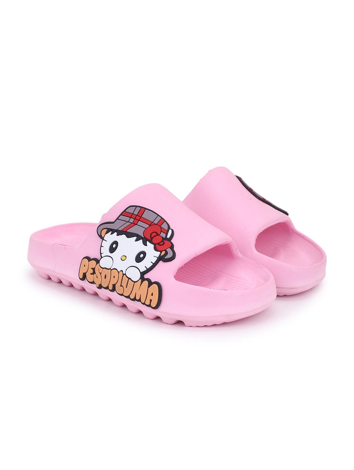 slides pink cartoon printed eva shoes - 22023440 - Standard Image - 1
