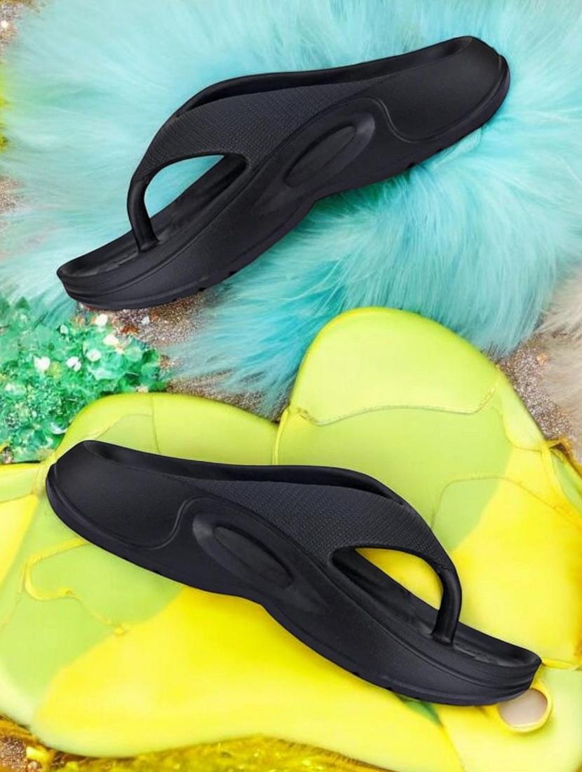 men black slip on flip flop - 22023442 - Standard Image - 1